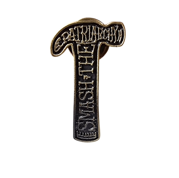 🌟2/$30 Sale!Mix & Match🌟Smash The Patriarchy Enamel Hammer Pin Brand New! - Picture 1 of 2
